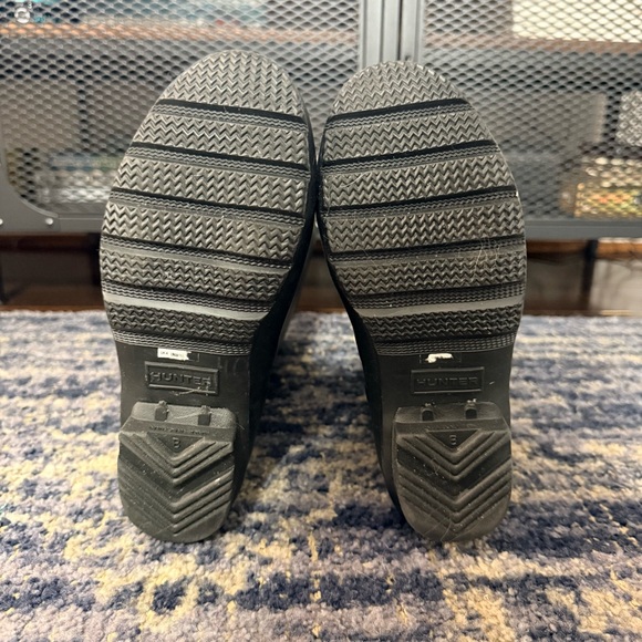 Hunter Original Tall Black Rain Boots Women’s Girls Size 5 - Picture 8 of 9